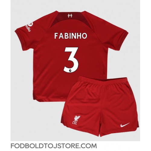 Liverpool Fabinho #3 Hjemmebanesæt Børn 2022-23 Kortærmet (+ Korte bukser)